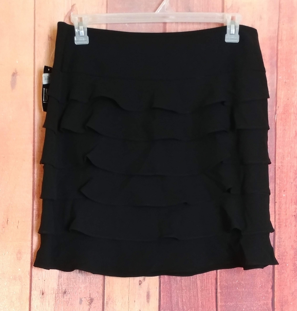 *I·N·C NWT Women's Midi Black Skirt Plus Size 14. B46-427